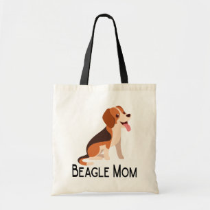 Cartoontas Beagle Moeder Cute Beagle Boodschappent Tote Bag