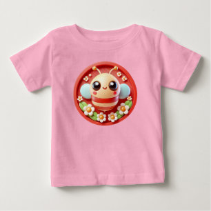 🐝 Cartoontje Bij Baby Cadeau Voor Mooie Bloem Uit