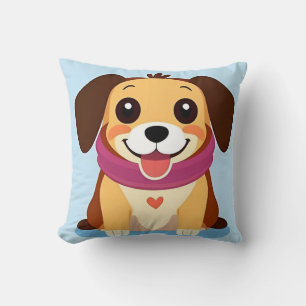 Cartoontje Hond Knus Huis Decoratie Accent Kussen