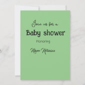 Cartoontrofee kaart voor babyshower (Achterkant)