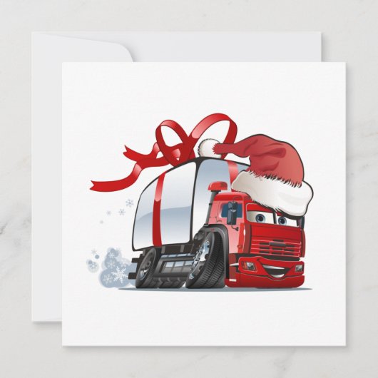 Cartoontroostkaart met kerstgroet (Voorkant)