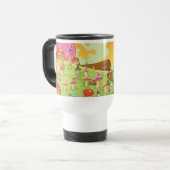 Cartoonveld van Paddenstoelen Reisbeker (Voorkant links)