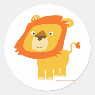 Cartoony leeuw sticker
