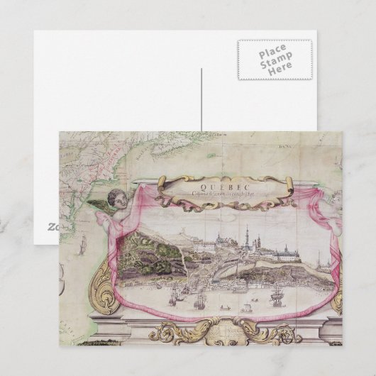 Cartouche van Quebec Briefkaart (Voorkant / Achterkant)