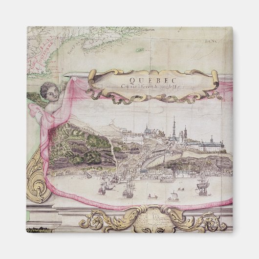 Cartouche van Quebec Magneet (Voorkant)