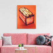 Cartouchvormige doos canvas afdruk (Insitu (Woonkamer))