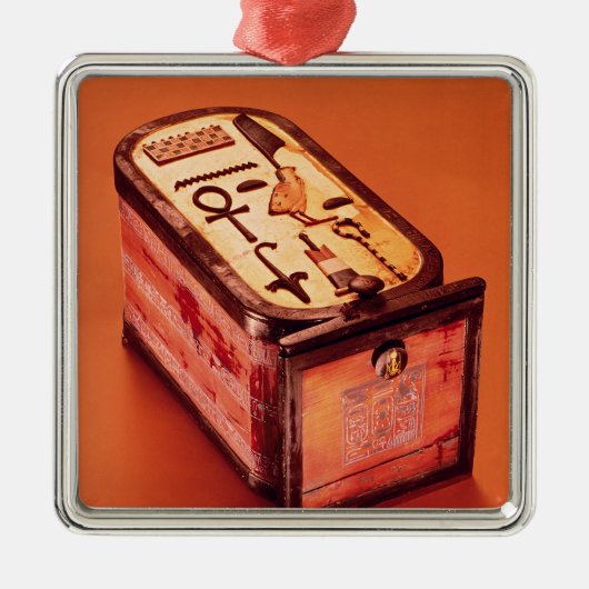 Cartouchvormige doos metalen ornament (Voorkant)