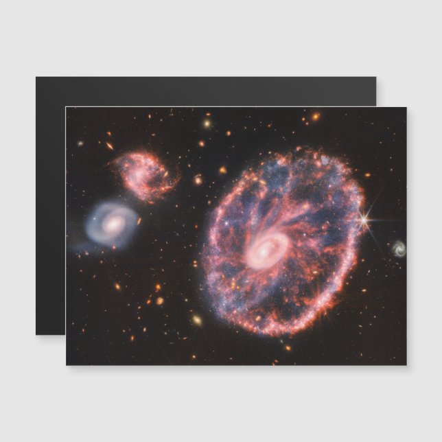 Cartwheel Galaxy, James Webb Space Telescope (Voorkant / Achterkant)