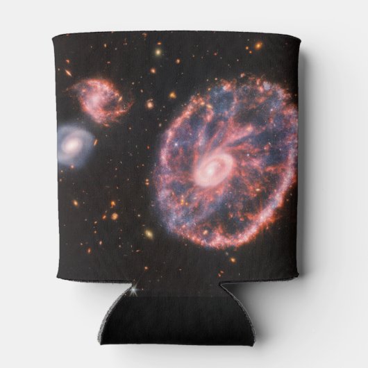 Cartwheel Galaxy, James Webb Space Telescope Blikjeskoeler (Achterkant)