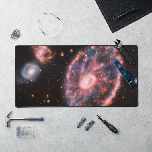 Cartwheel Galaxy, James Webb Space Telescope Bureaumat (Werkstation)