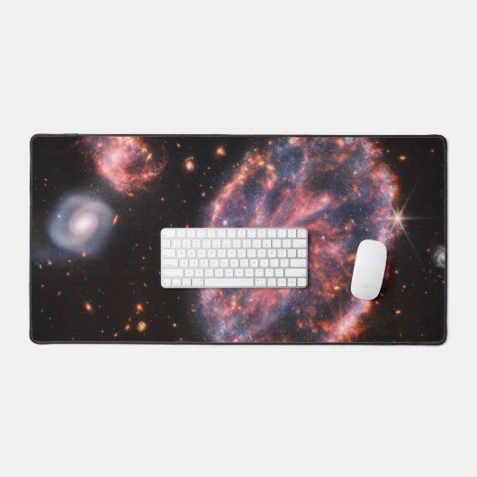 Cartwheel Galaxy, James Webb Space Telescope Bureaumat (Keyboard & Muis)