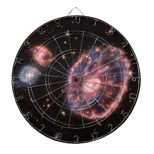 Cartwheel Galaxy, James Webb Space Telescope Dartbord (Voorkant)