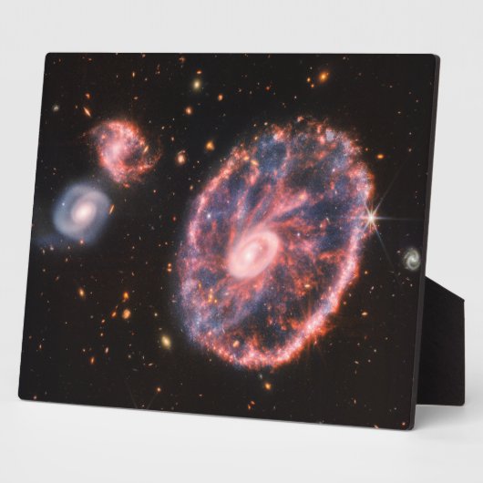 Cartwheel Galaxy, James Webb Space Telescope Fotoplaat (Zijkant)