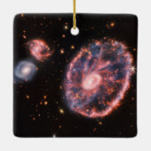 Cartwheel Galaxy, James Webb Space Telescope Keramisch Ornament (Achterkant)
