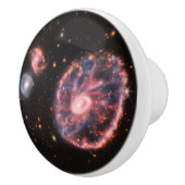 Cartwheel Galaxy, James Webb Space Telescope Keramische Knop (Rechts)