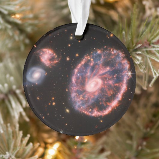 Cartwheel Galaxy, James Webb Space Telescope Ornament (Boom)