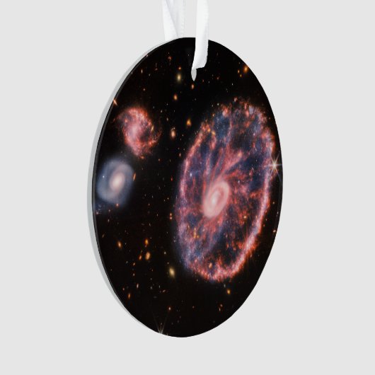 Cartwheel Galaxy, James Webb Space Telescope Ornament (voorkant)
