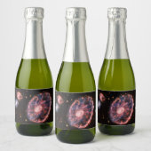 Cartwheel Galaxy, James Webb Space Telescope Sparkling Wijnetiket (Flessen)