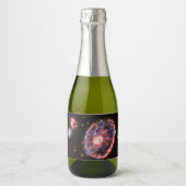 Cartwheel Galaxy, James Webb Space Telescope Sparkling Wijnetiket (Voorkant)