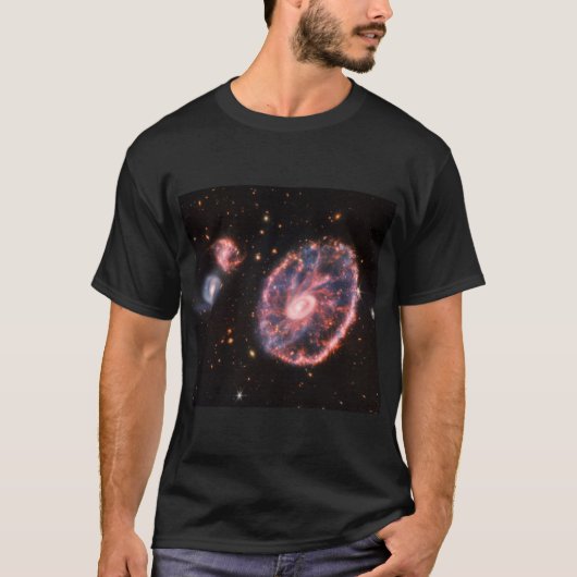 Cartwheel Galaxy, James Webb Space Telescope T-shirt (Voorkant)