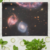 Cartwheel Galaxy, James Webb Space Telescope Theedoek (Gevouwen)