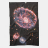 Cartwheel Galaxy, James Webb Space Telescope Theedoek (Verticaal)