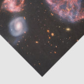 Cartwheel Galaxy, James Webb Space Telescope Tissuepapier (Detail)