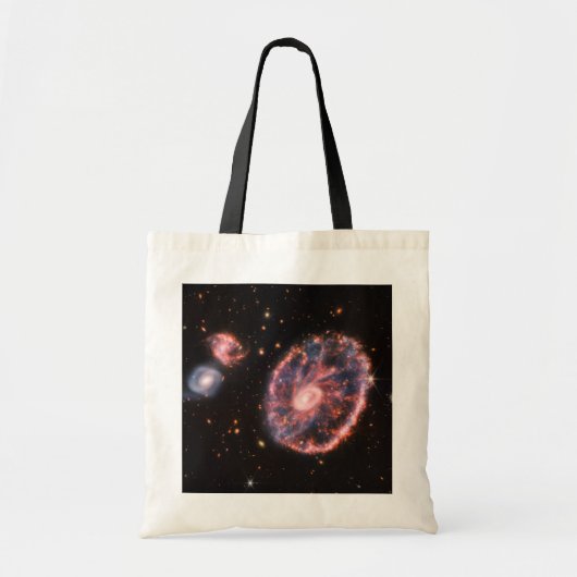 Cartwheel Galaxy, James Webb Space Telescope Tote Bag (Voorkant)