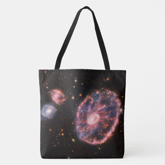 Cartwheel Galaxy, James Webb Space Telescope Tote Bag (Voorkant)
