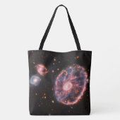 Cartwheel Galaxy, James Webb Space Telescope Tote Bag (Achterkant)