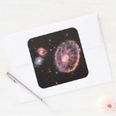 Cartwheel Galaxy, James Webb Space Telescope Vierkante Sticker (Envelop)