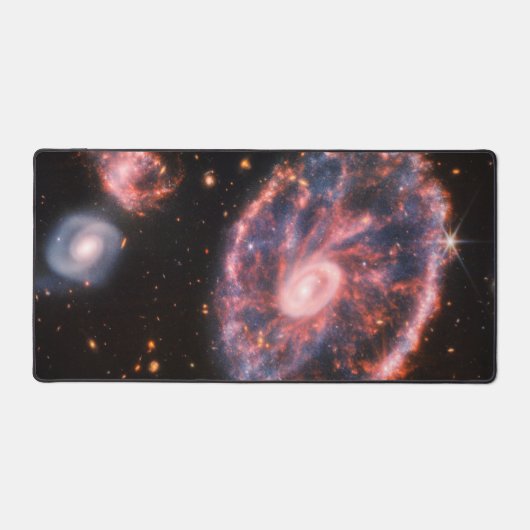 Cartwheel Galaxy JWST James Webb Space Telescope Bureaumat (Voorkant)