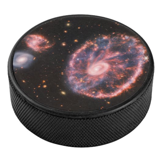 Cartwheel Galaxy JWST James Webb Space Telescope Hockey Puck (3/4)