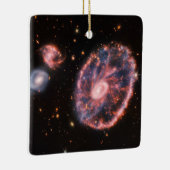 Cartwheel Galaxy JWST James Webb Space Telescope Keramisch Ornament (Rechts)