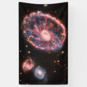 Cartwheel Galaxy JWST James Webb Space Telescope Spandoek (Verticaal)