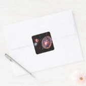 Cartwheel Galaxy JWST James Webb Space Telescope Vierkante Sticker (Envelop)