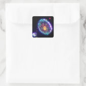 Cartwheel Galaxy Vierkante Sticker (Tas)