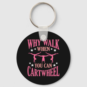 Cartwheel Gymnastiek Gymnast Gymnastic Sports Love Sleutelhanger