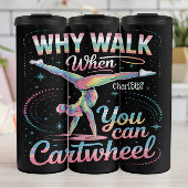 Cartwheel Joy: Gymnastiek, Regenboog, Energie Thermosbeker