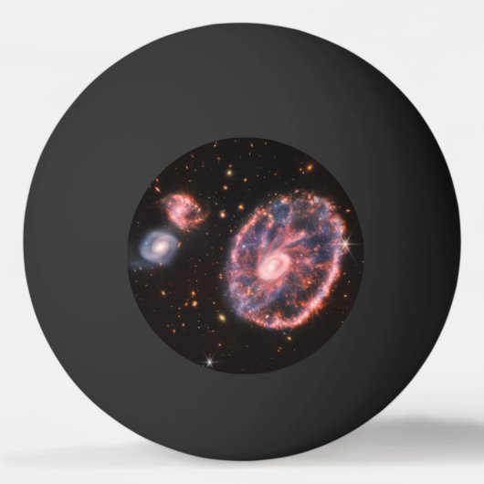Cartwheel-sterrenstelsel, James Webb Space Telesco Pingpongbal (Voorkant)