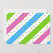 Cartwheels & Cupcakes Gymnastics Birthday Party Kaart (Achterkant)