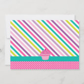 Cartwheels en Cupcakes Gymnastics Birthday Kaart (Achterkant)