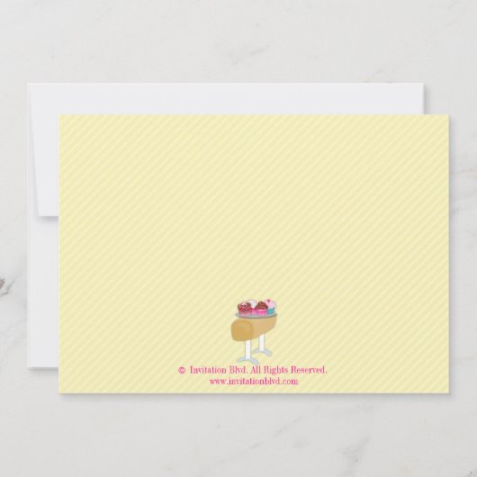 Cartwheels en Cupcakes Gymnastics Birthday Party Kaart (Achterkant)