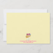 Cartwheels en Cupcakes Gymnastics Birthday Party Kaart (Achterkant)