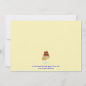 Cartwheels en Cupcakes Gymnastics Birthday Party Kaart (Achterkant)