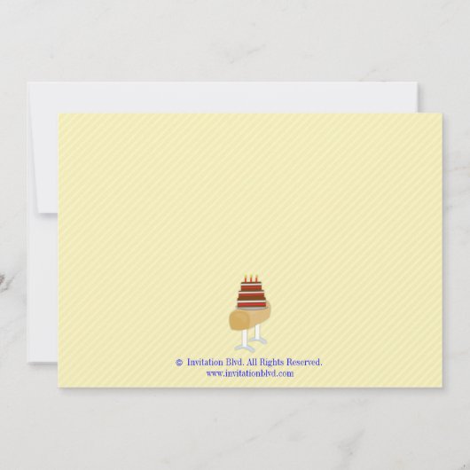 Cartwheels en Cupcakes Gymnastics Birthday Party Kaart (Achterkant)