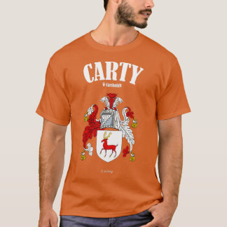 Carty Family Coat of Arms Translation and Betekeni T-shirt