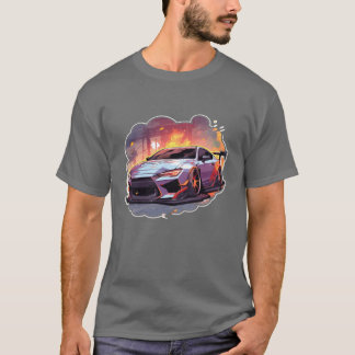 Carunining sportwagen raceauto jongen t-shirt