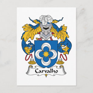Carvalho Family Crest Briefkaart