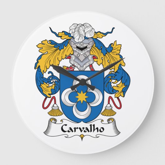Carvalho Family Crest Grote Klok (Voorkant)